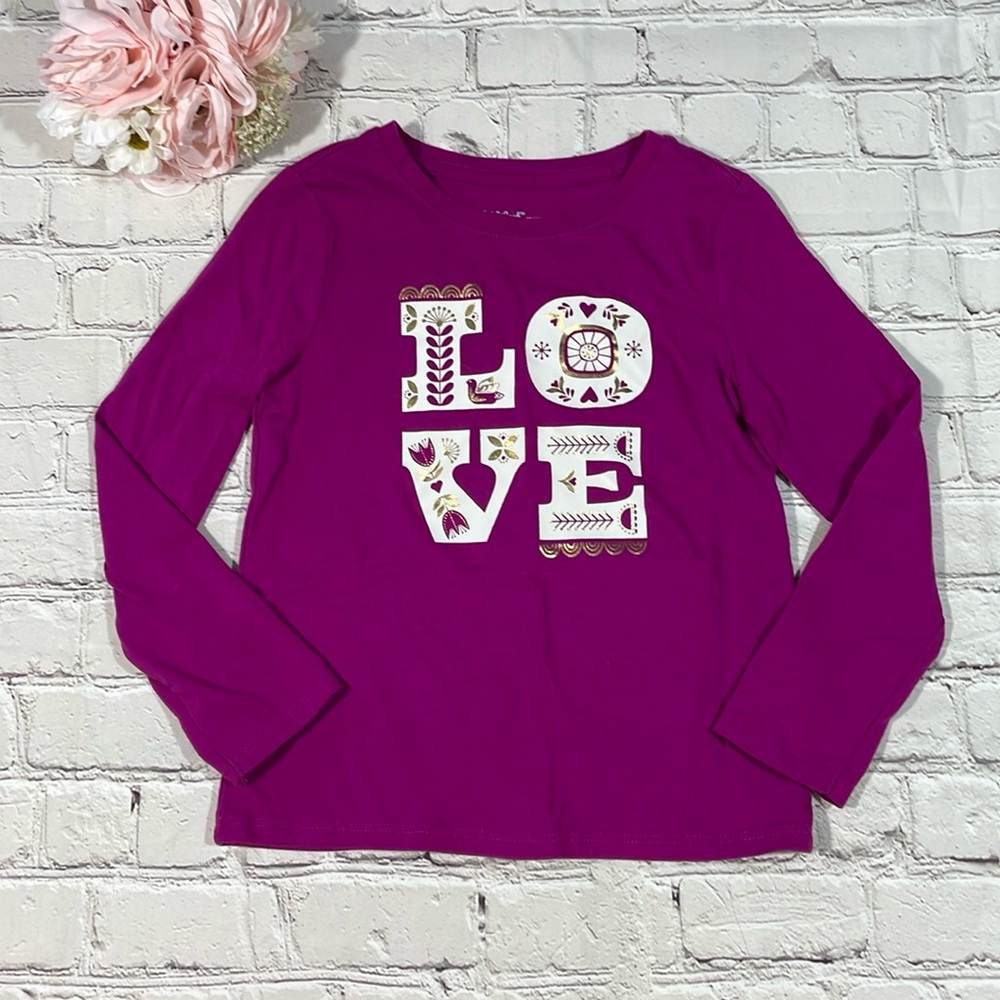 🌸 Cat & Jack LS Graphic Tee